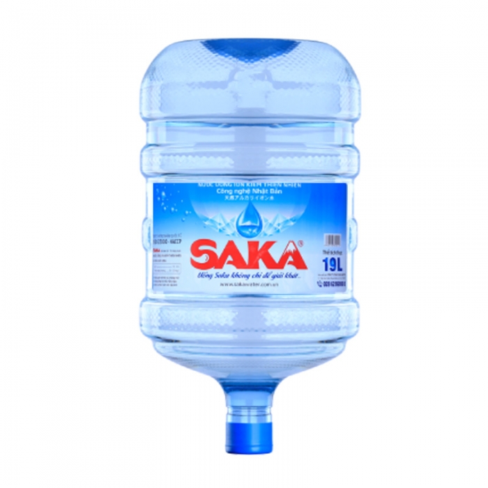 Nước Saka 19L bình úp dùng cho máy nóng lạnh