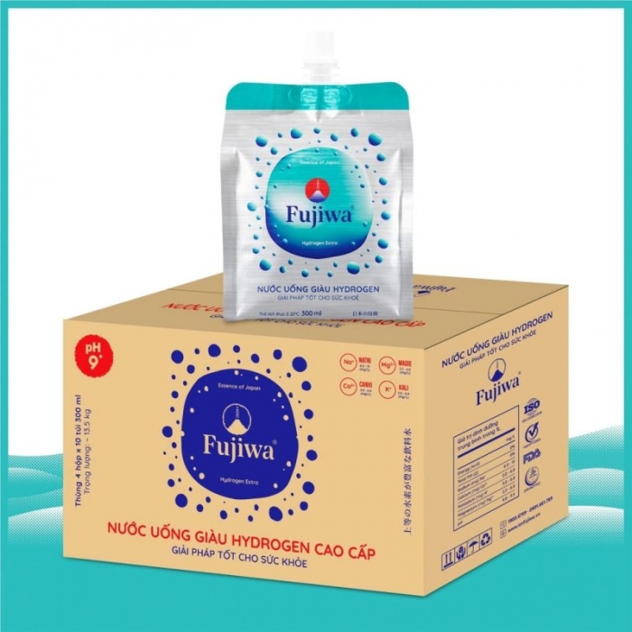 Thùng 40 túi Nước Uống Fujiwa Giàu Hydrogen 300ml