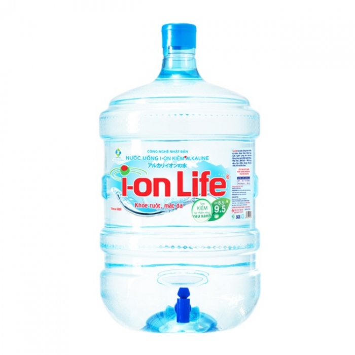 Nước uống kiềm Ion Life bình 19L có vòi