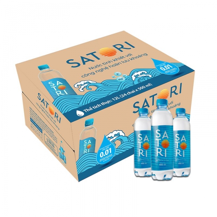 Nước suối Satori 500ml ( thùng 24 chai)